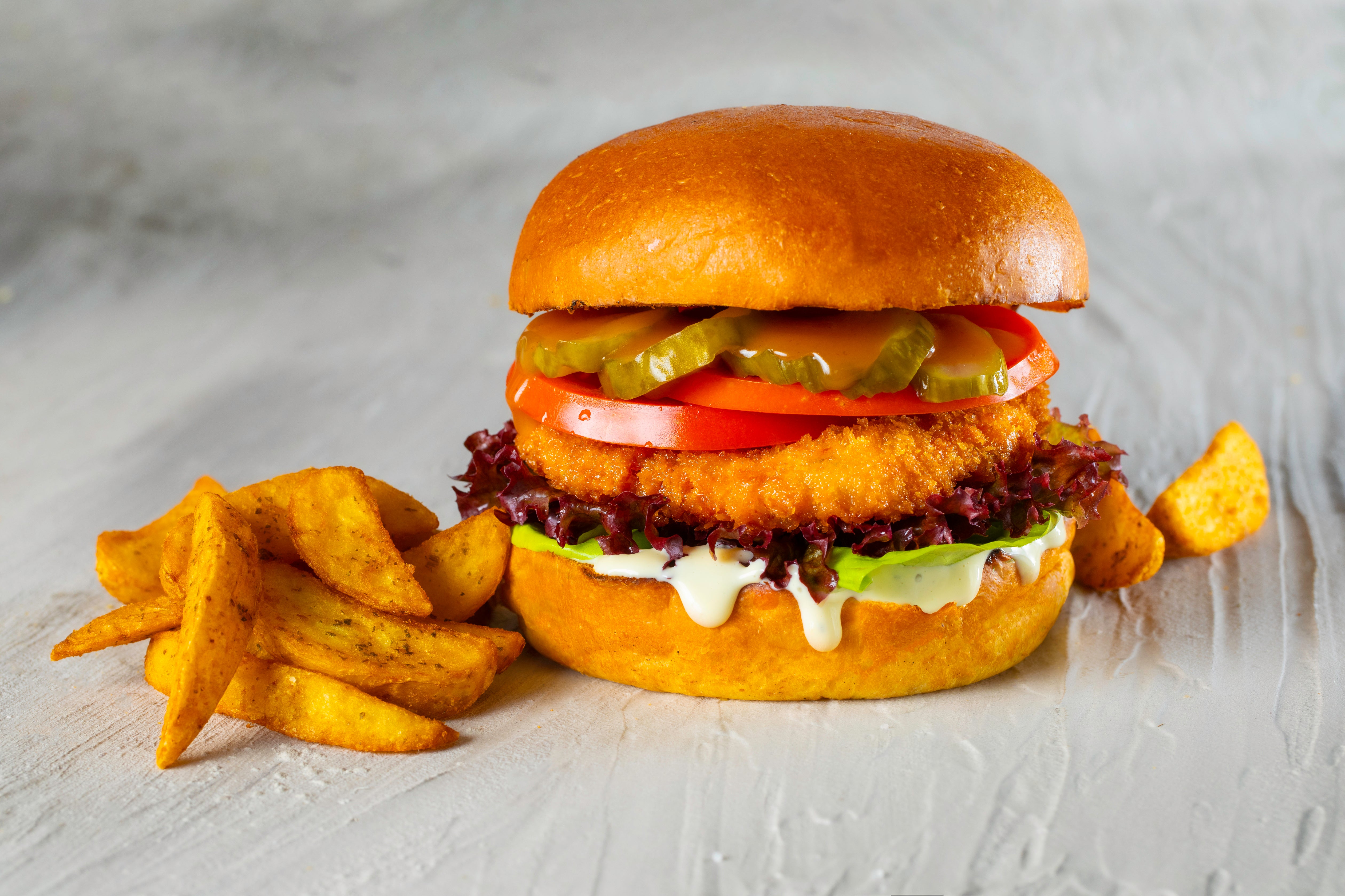 Shrimp burger