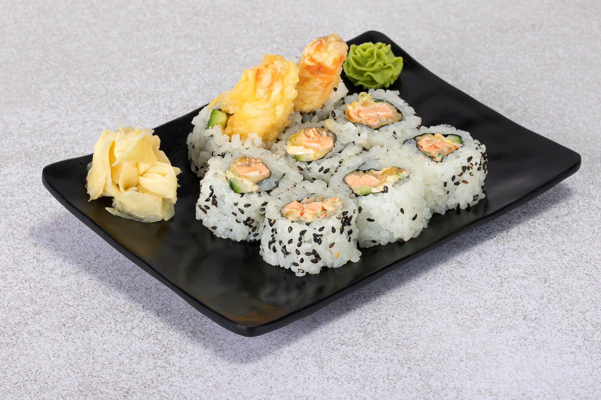 Salmon tempura