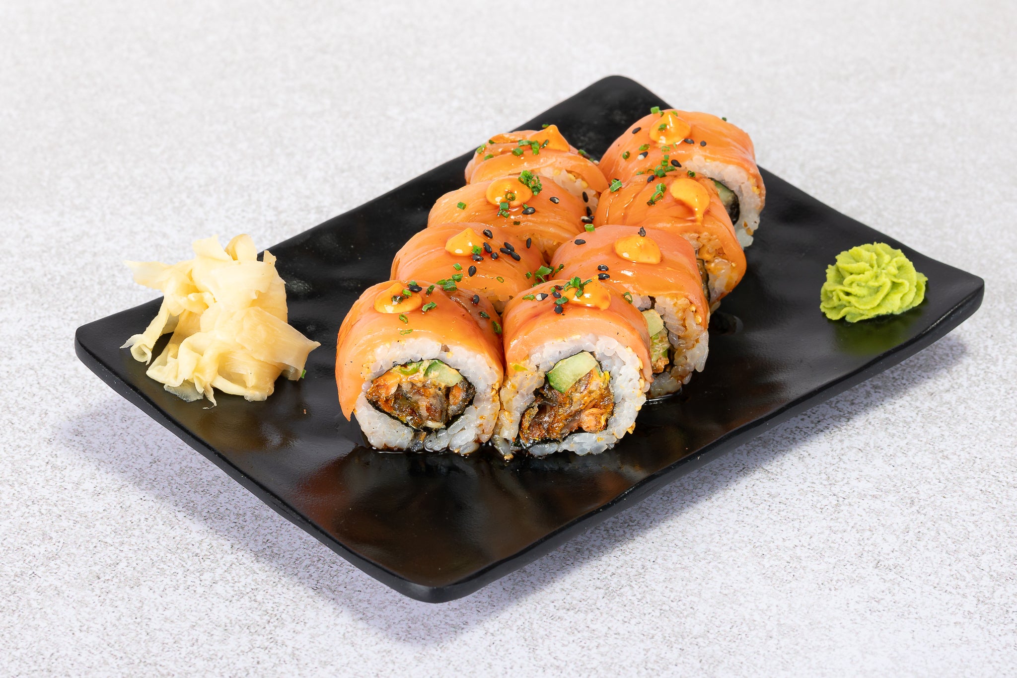 Smoked crispy salmon