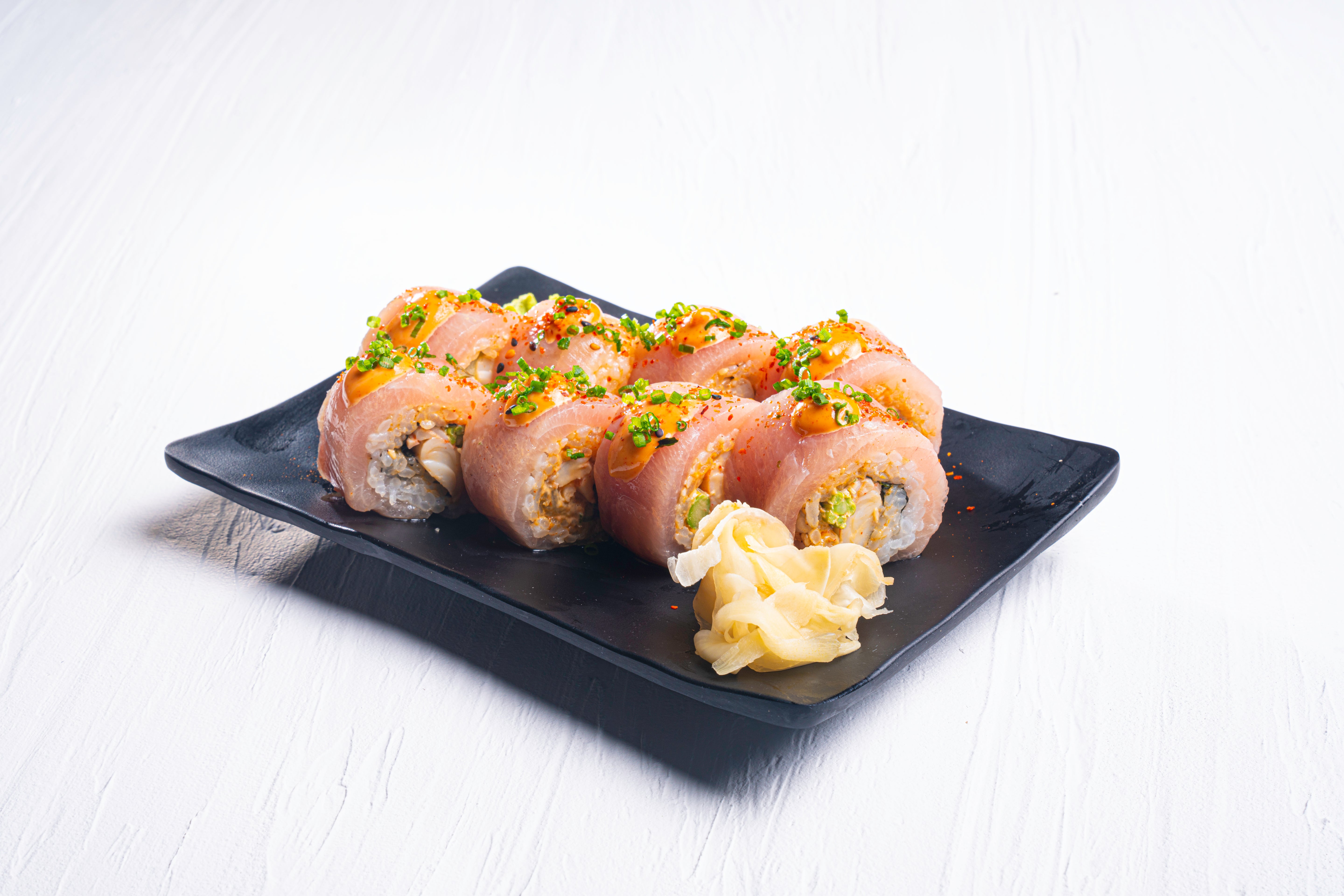 Great yuzu shrimp roll