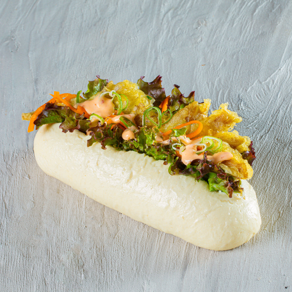 Mushroom tempura bao