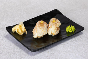 Torched kanpachi nigiri